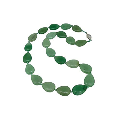 Teardrop Gemstone Necklace | Handmade Natural Beaded Jewelry for Women