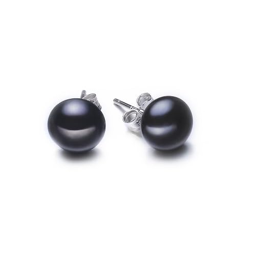 Elegant Pearl Stud Earrings for Women | 7mm Freshwater Pearls with 925 Sterling Silver