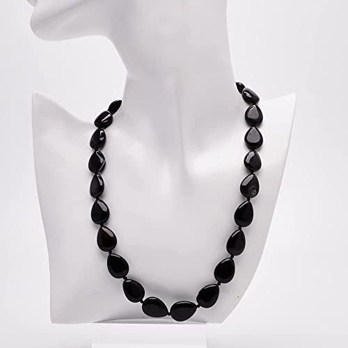 Teardrop Gemstone Necklace | Handmade Natural Beaded Jewelry for Women