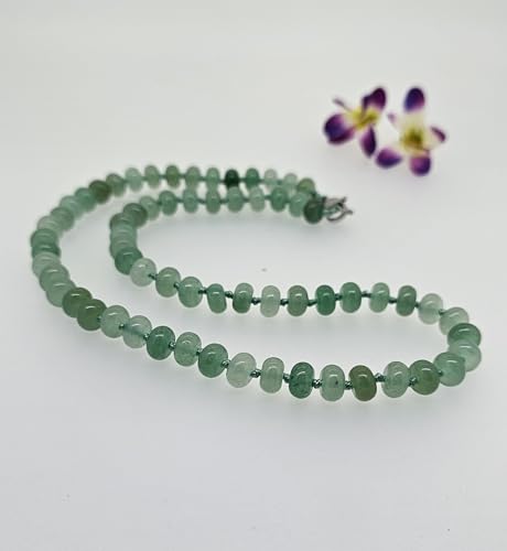 Women's Gemstone Beaded Necklace | Handmade 8mm Natural Gemstone Necklace Stylish Jewelry for Women