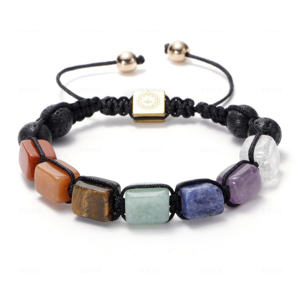 Handmade Gemstone Bracelet | 8mm Adjustable Beads for Men and Women | Chakra Stress and Anxiety Relief Friendship Bracelet