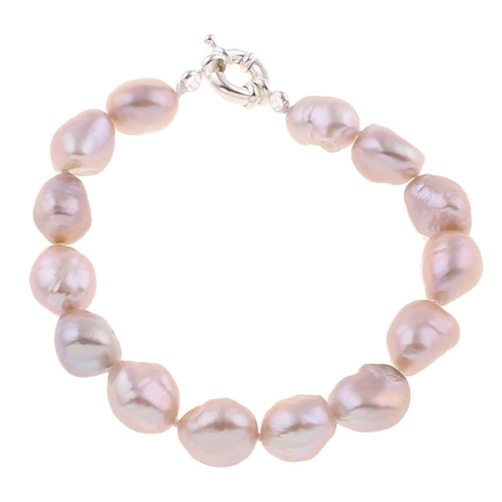 Purple 10-11mm Baroque Pearl Bracelet