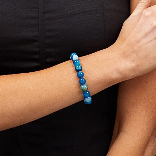 10mm Gemstone Bracelet | Handmade Healing Crystal Stretch Beaded Jewelry for Men and Women