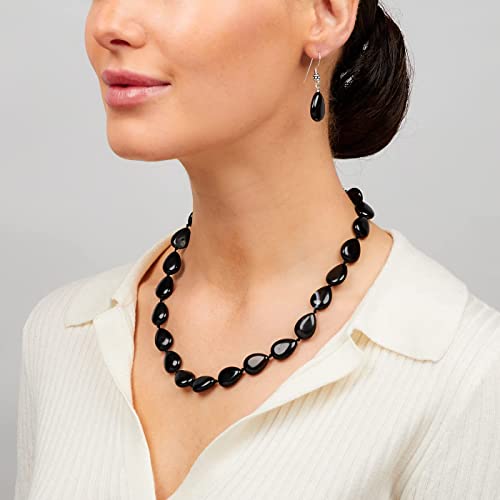 Teardrop Gemstone Necklace | Handmade Natural Beaded Jewelry for Women