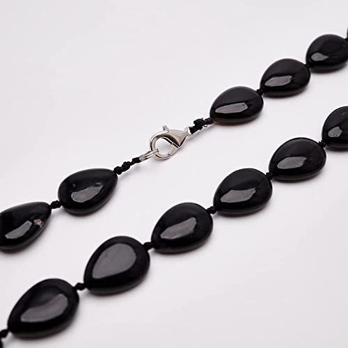 Teardrop Gemstone Necklace | Handmade Natural Beaded Jewelry for Women