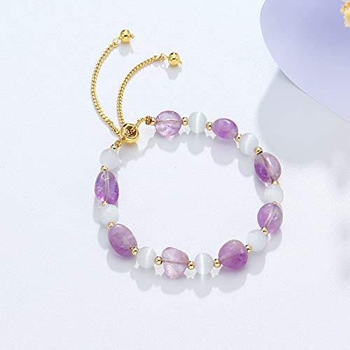 Women's Handmade Gemstone Bracelet | Natural Gemstone Beaded Adjustable Bracelet Stylish Jewelry for Women