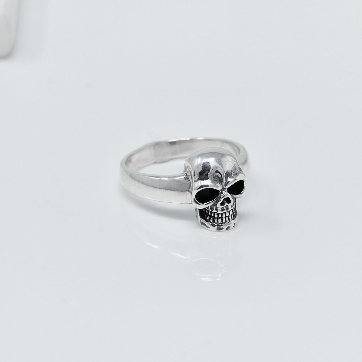 925 sterling silver skull ring for him or her