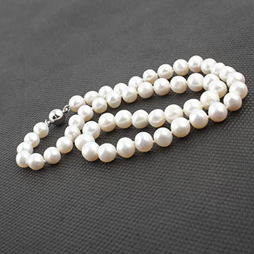 AA Grade 8-9mm White Freshwater Pearl Necklace