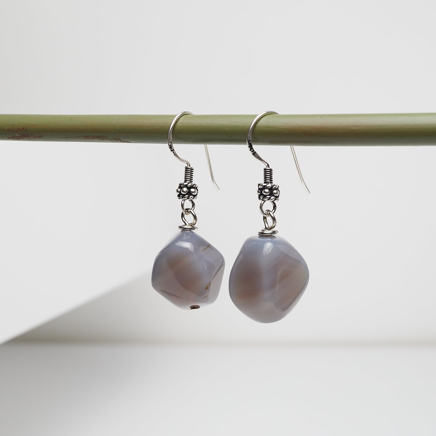 Gemstone Dangle Earrings | Handmade Natural Gemstone Earrings with 925 Sterling Silver for Women