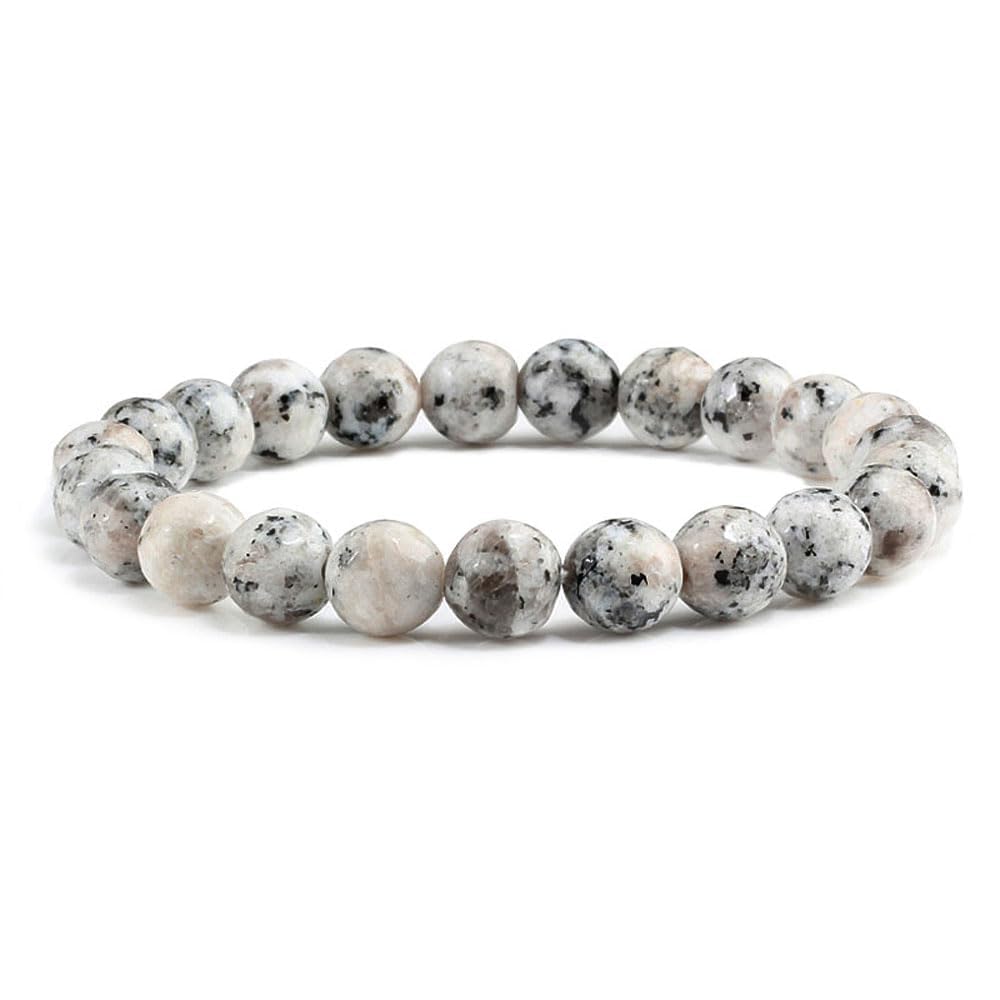 Kiwi Jasper 8mm Beaded Gemstone Stretchy Bracelet