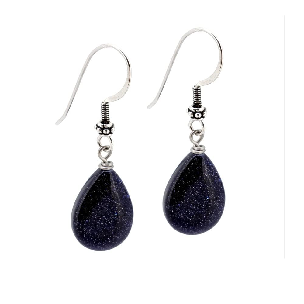 Women's Gemstone Earrings | Tear-Drop Shaped Beads