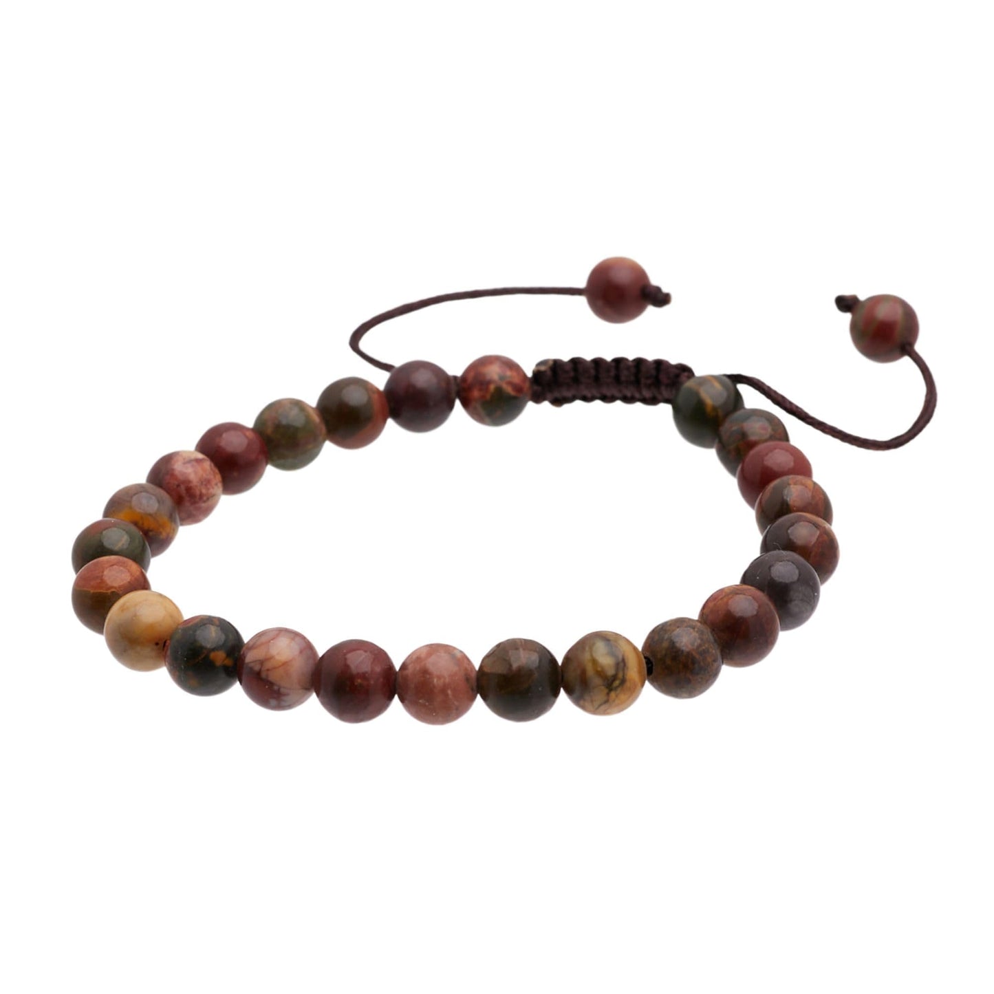 Jasper 6mm Gemstone Friendship Bracelet