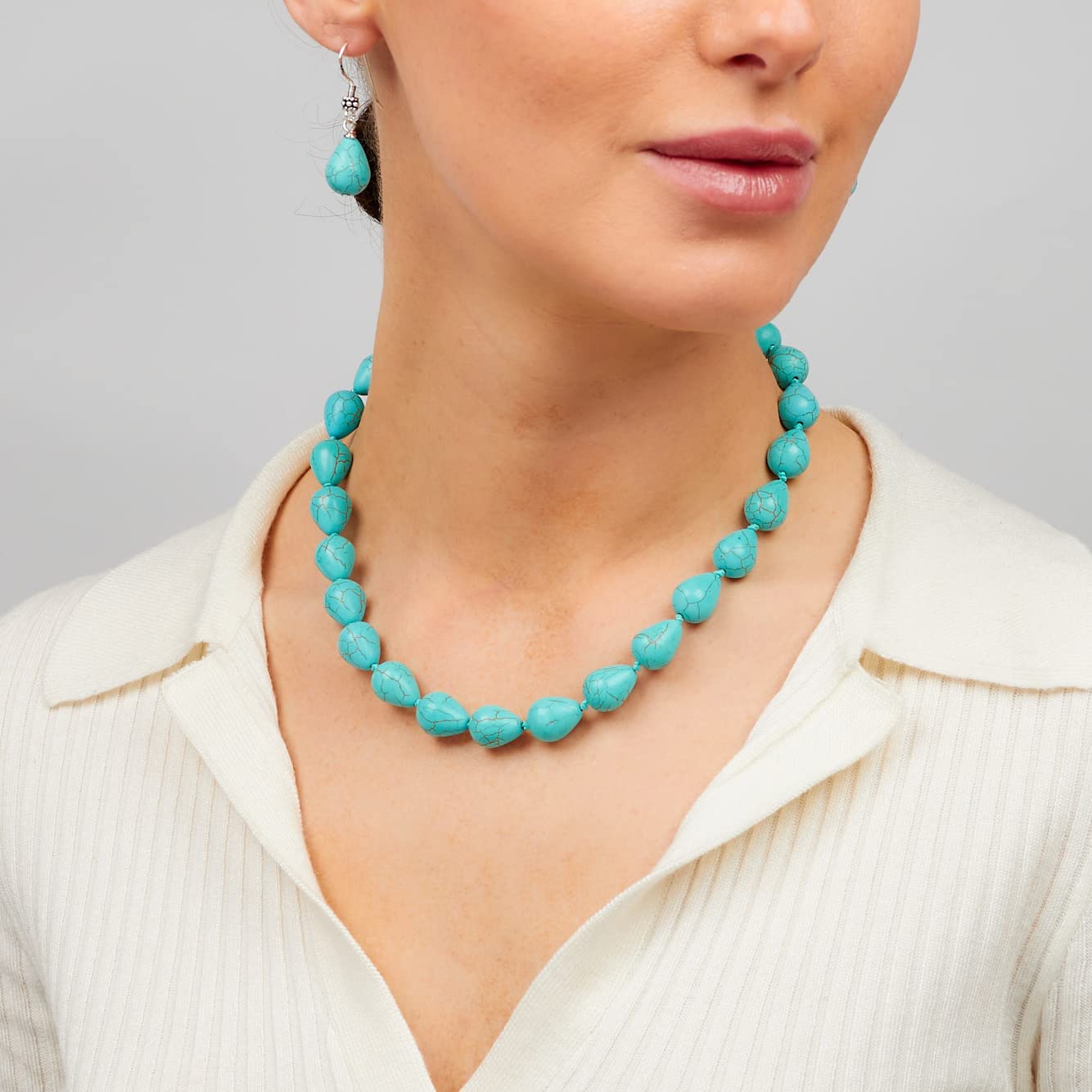 turquoise necklace for women girls