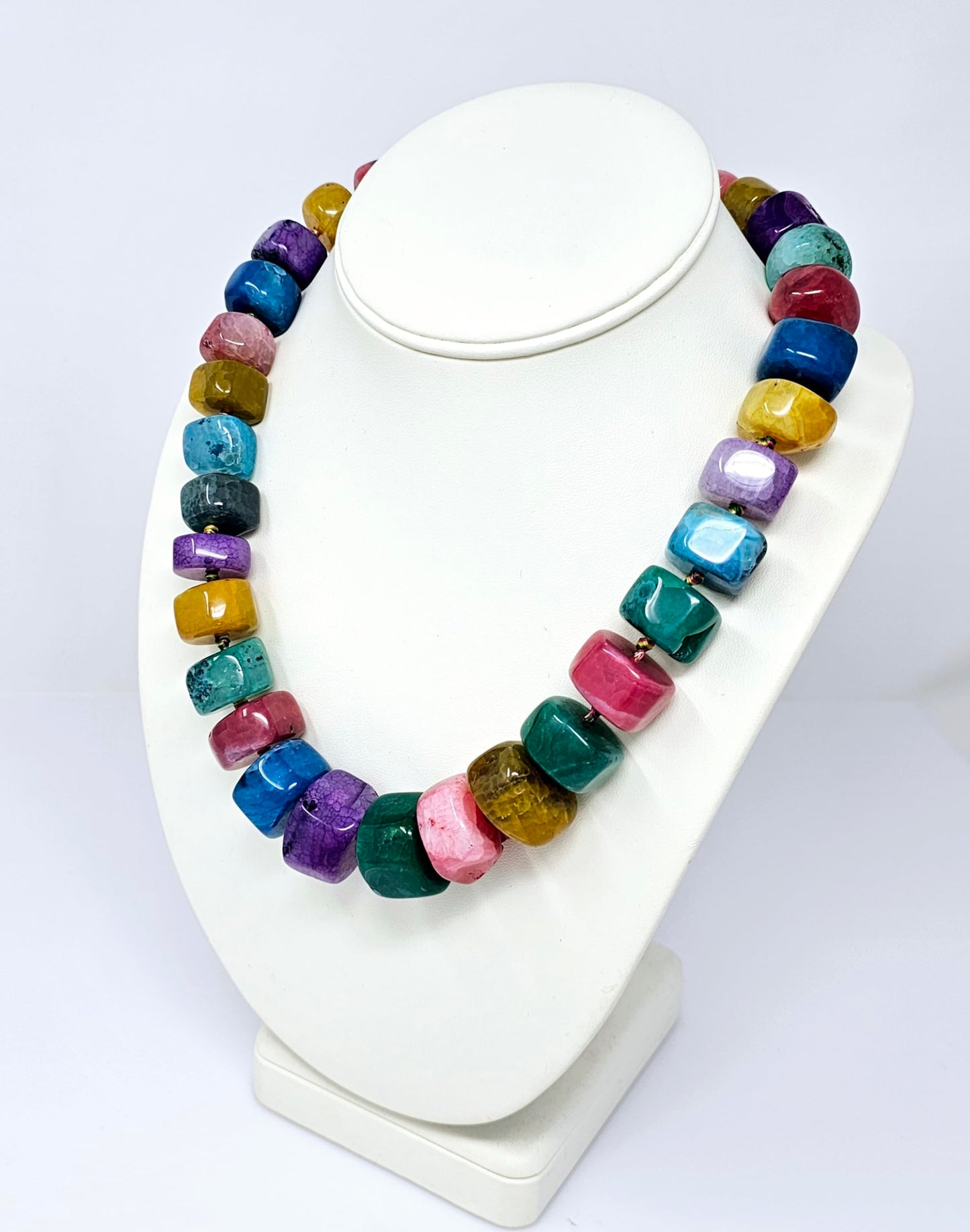 Chunky Gemstone Multicoloured Necklace
