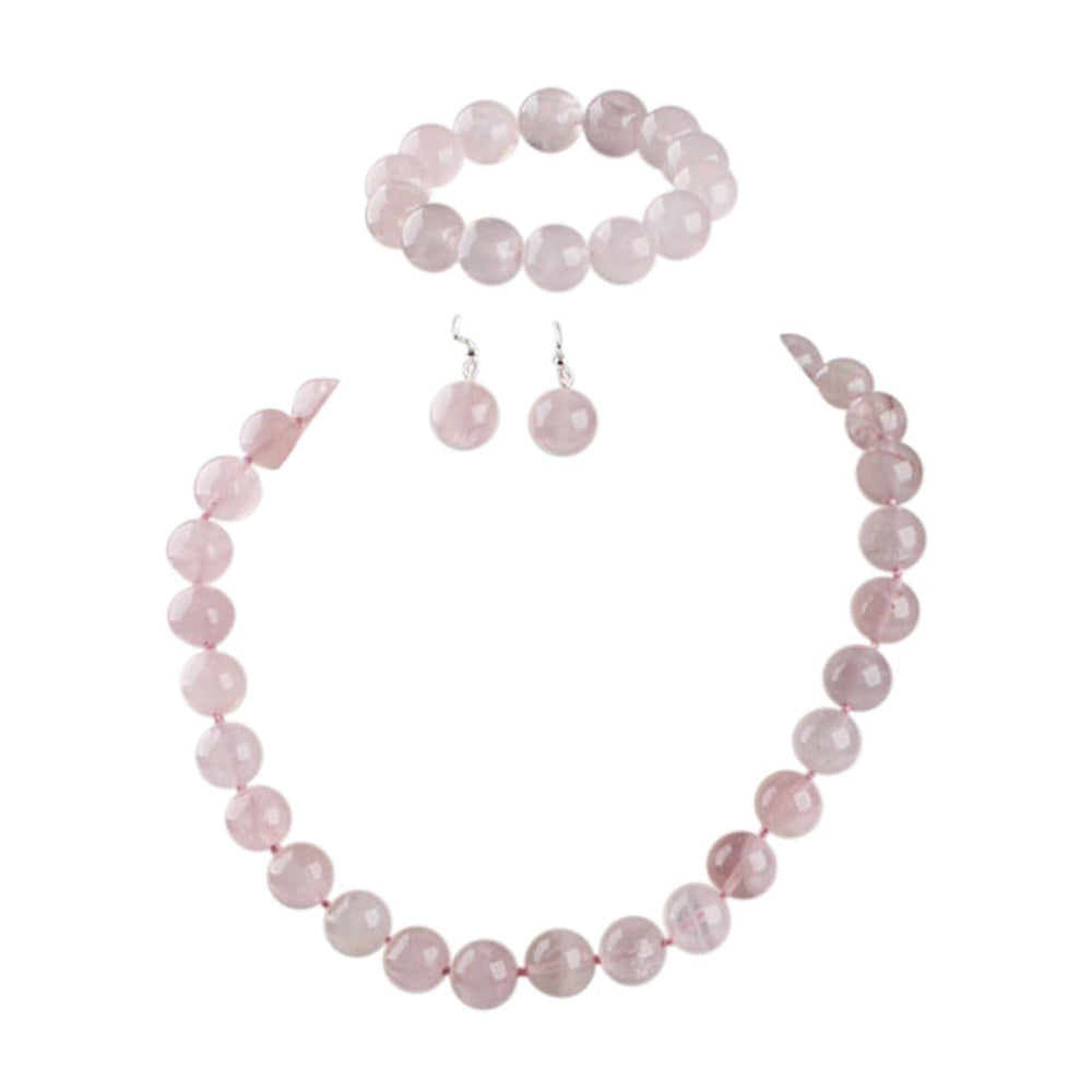 Women's Gemstone Necklace and Bracelet Set | Handmade Boho Chic Jewelry