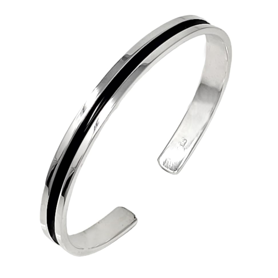 mens classic sterling silve bangle