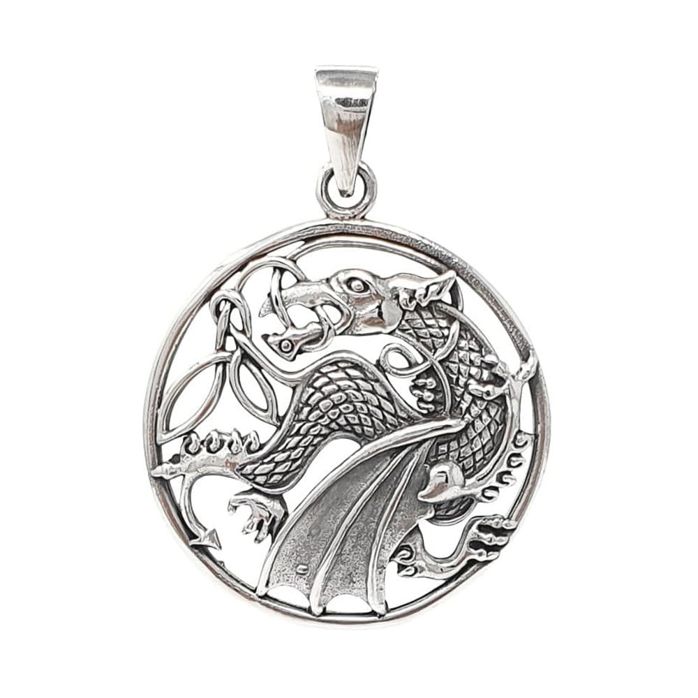Flying dragon 925 sterling silver pendant