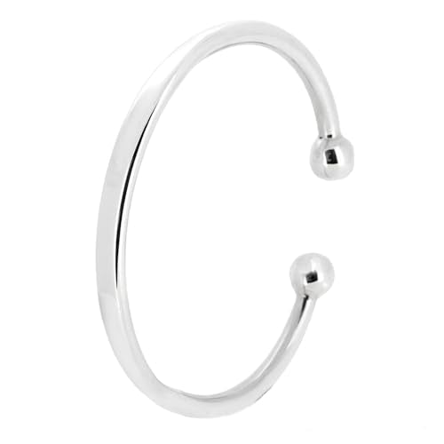 925 sterling silver id torque bangle bracelet