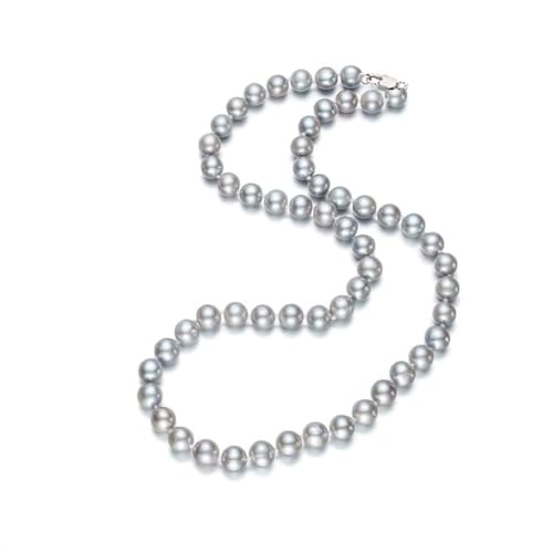 grey pearl necklace for women