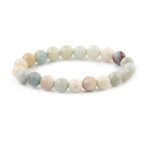Handmade Gemstone Bracelet | 8mm Natural Beads for Men and Women | Chakra Stress and Anxiety Relief Stretchy Bracelet