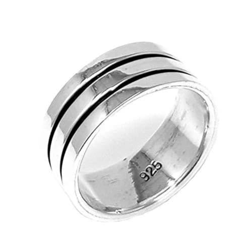 Double Lines 925 Sterling Silver Ring