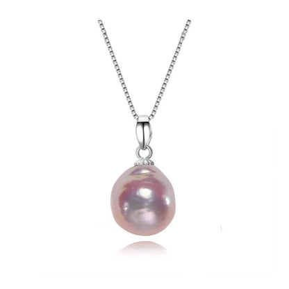 Purple pearl necklace 