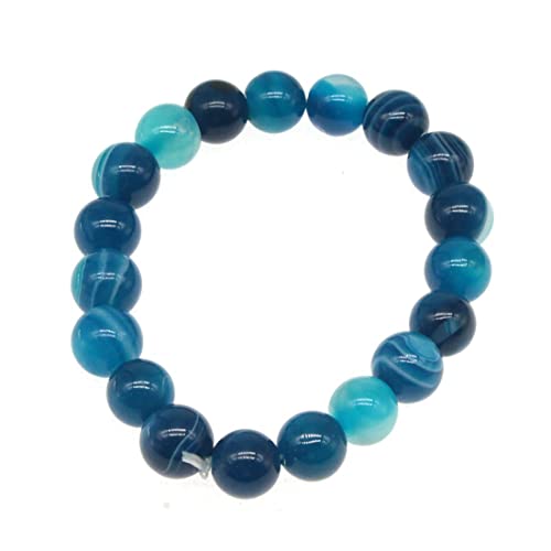 10mm Gemstone Bracelet | Handmade Healing Crystal Stretch Beaded Jewelry for Men and Women