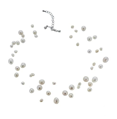 Women's Freshwater Pearl Necklace | Elegant and Classic Multi-strand Design, Natural Pearl Jewelry