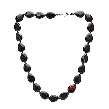 Teardrop Gemstone Necklace | Handmade Natural Beaded Jewelry for Women