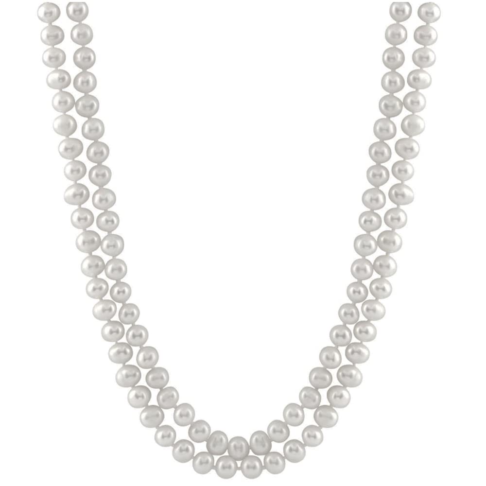 White 8-9mm Pearl 120cm Long Necklace