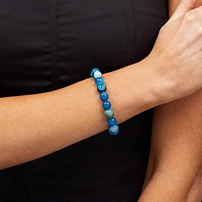10mm Gemstone Bracelet | Handmade Healing Crystal Stretch Beaded Jewelry for Men and Women