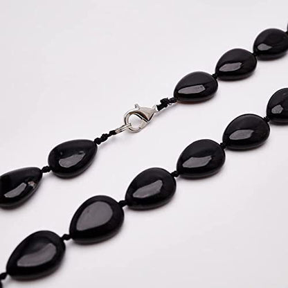 Teardrop Gemstone Necklace | Handmade Natural Beaded Jewelry for Women