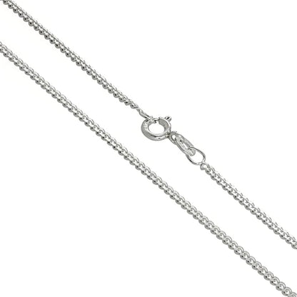 silver curb chain necklace for men women girl boy