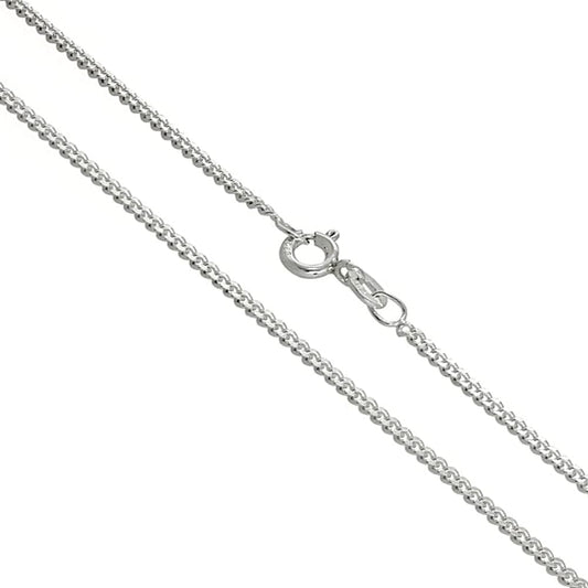 silver curb chain necklace for men women girl boy