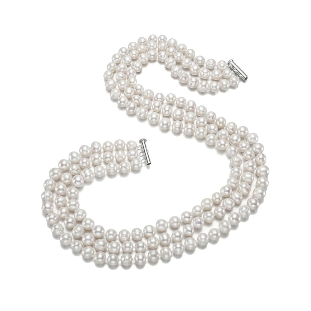 Freshwater Pearl Necklace 3 Strand 
