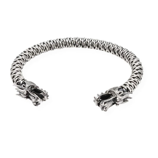 925 sterling silver dragon bangle 
