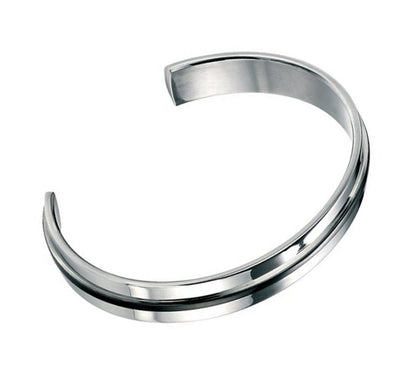 925 sterling silver black enamel stripe bangle bracelet