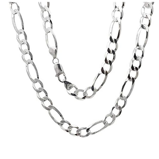 Sterling Silver Chain Necklace | Italian 925 Silver Necklace for Men - 24 Inch