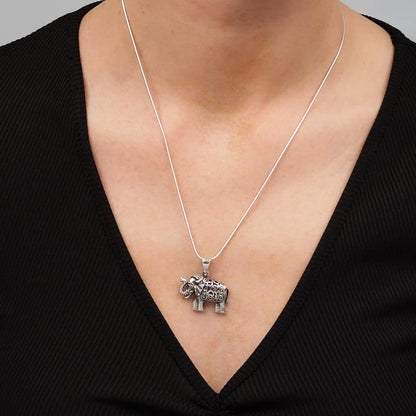 925 sterling silver elephant pendant 