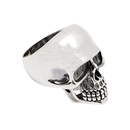 925 sterling silver chunky biker jewelry skull ring