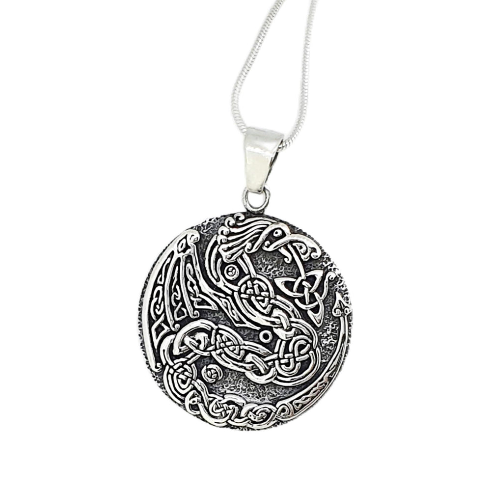 Chinese Dragon 925 sterling silver pendant