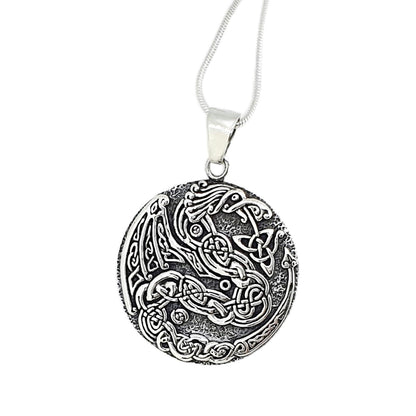 Chinese Dragon 925 sterling silver pendant