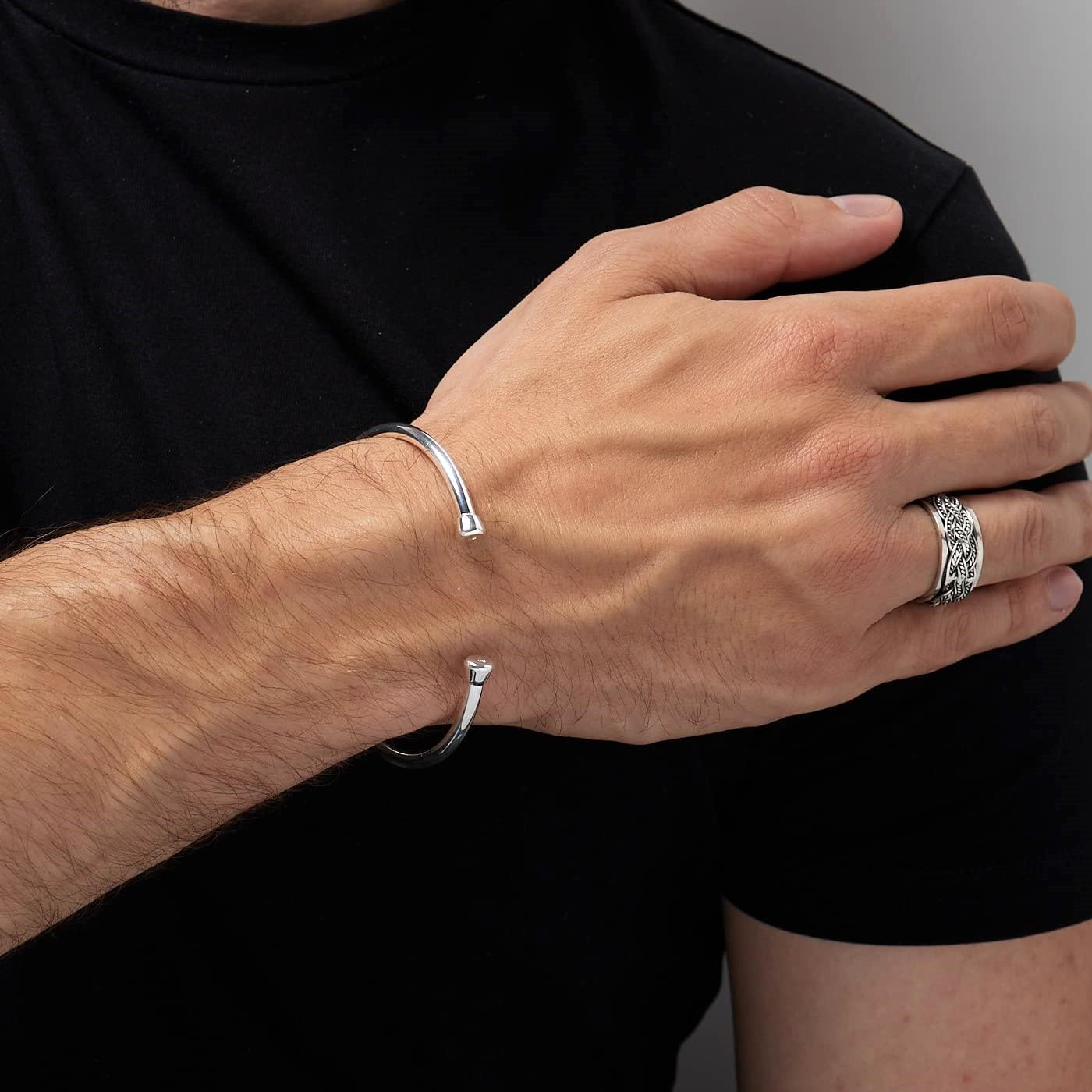 Torque Bangle Sterling Silver