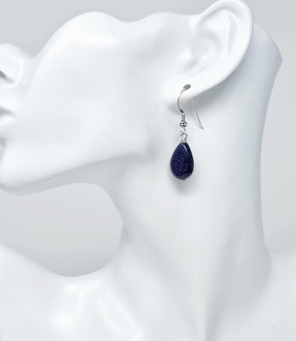 Women's Gemstone Earrings | Tear-Drop Shaped Beads
