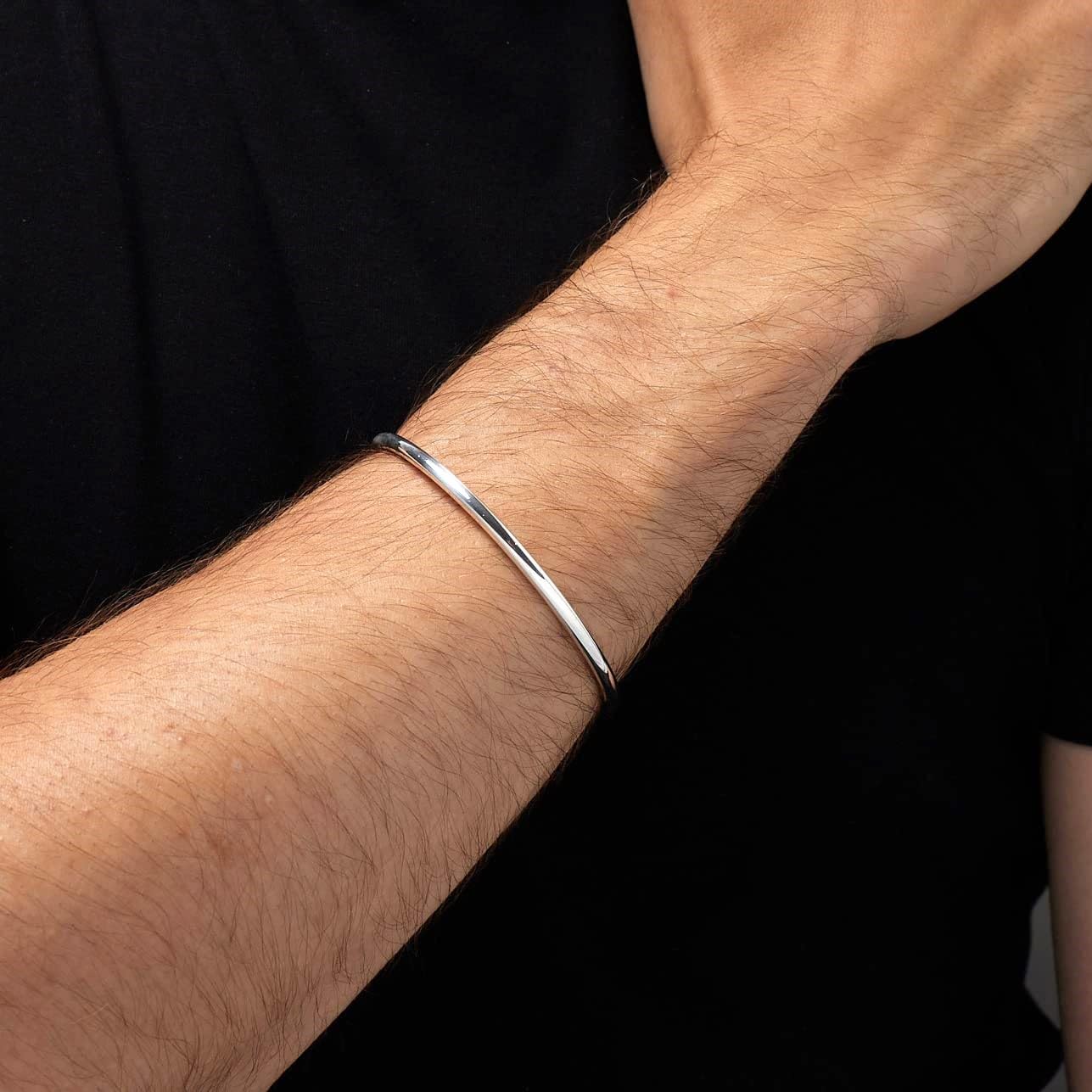 Silver Torque Bangle