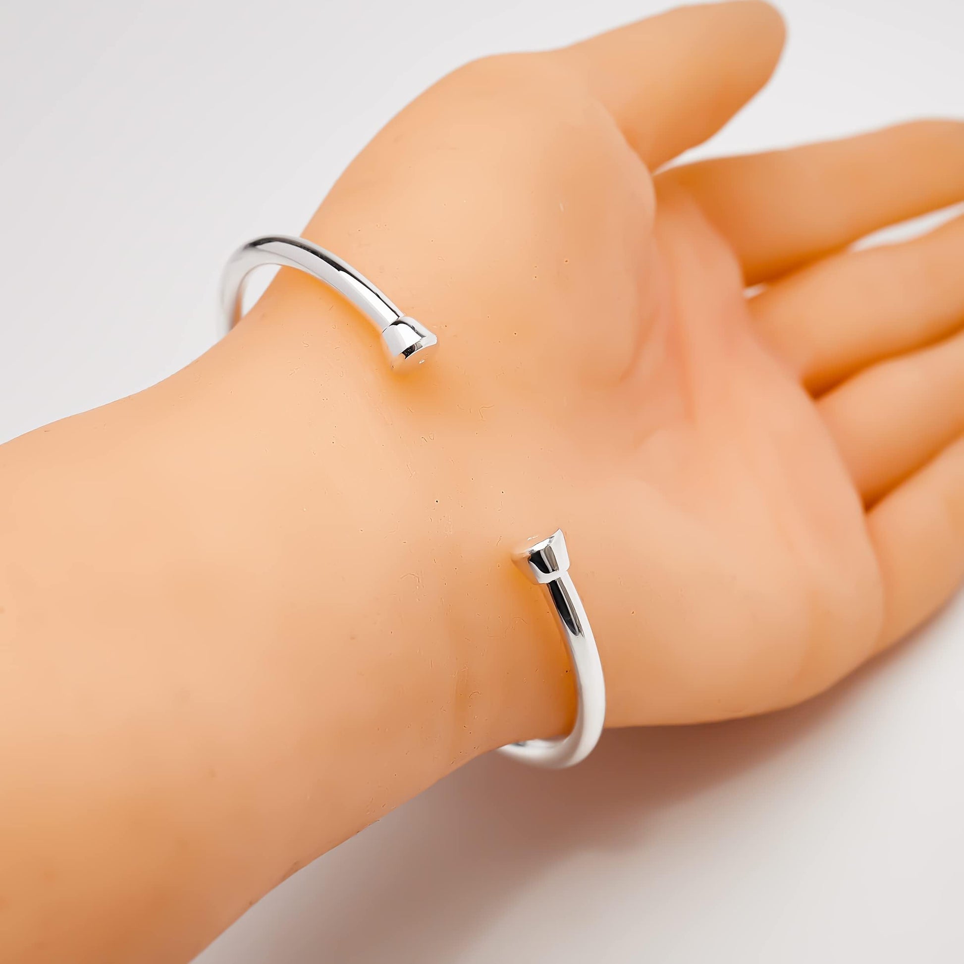 Sterling Silver Torque bangle for men and women