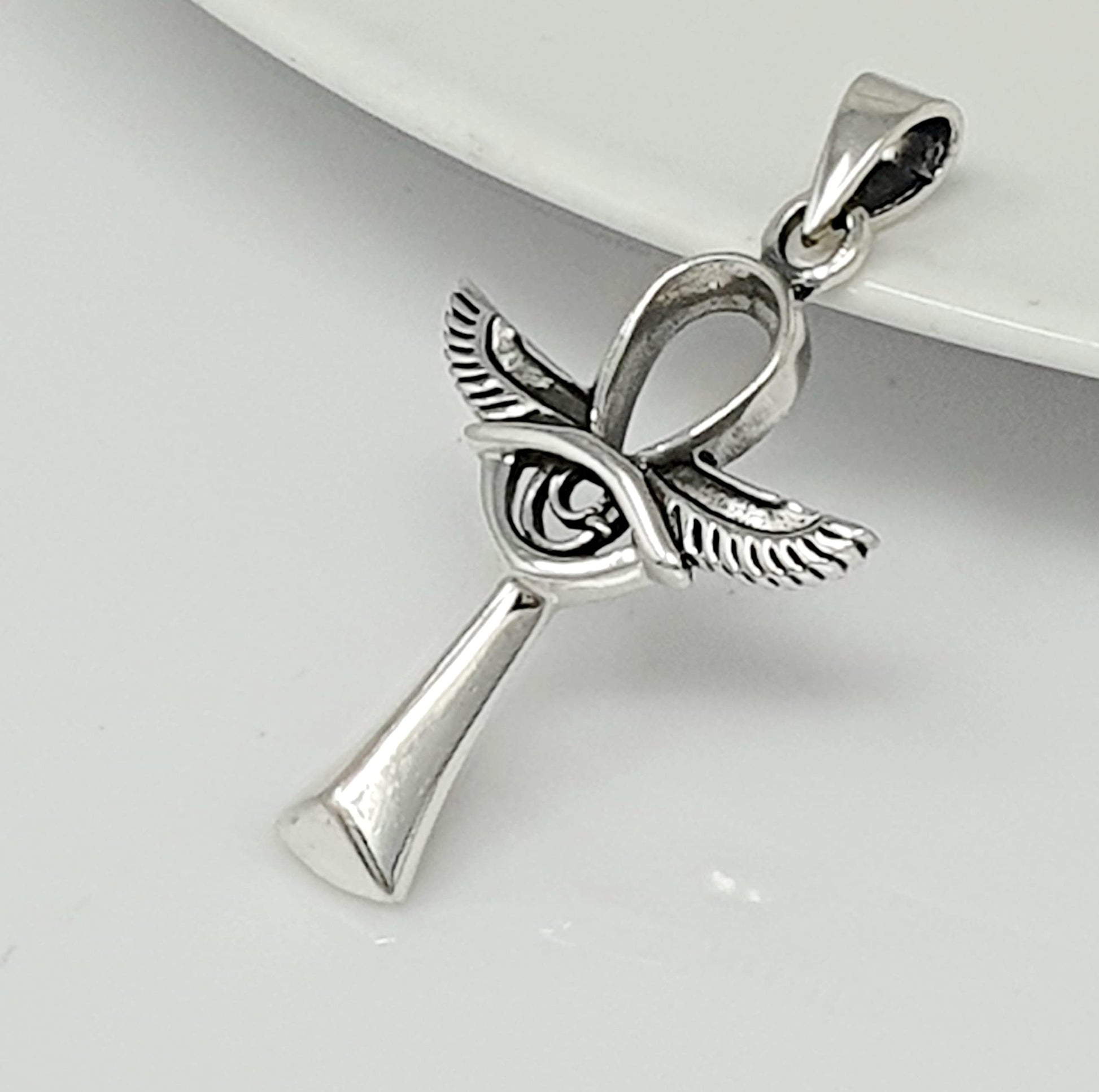 sterling silver ankh cross pendant 
