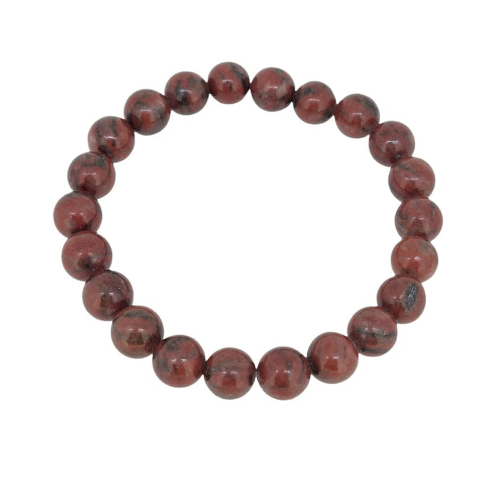 Handmade Gemstone Bracelet | 8mm Natural Beads for Men and Women | Chakra Stress and Anxiety Relief Stretchy Bracelet