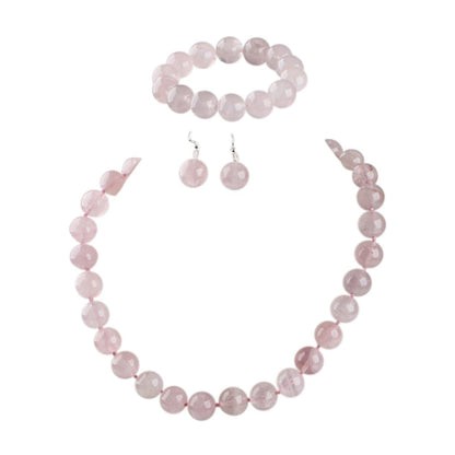 Women's Gemstone Necklace and Bracelet Set | Handmade Boho Chic Jewelry