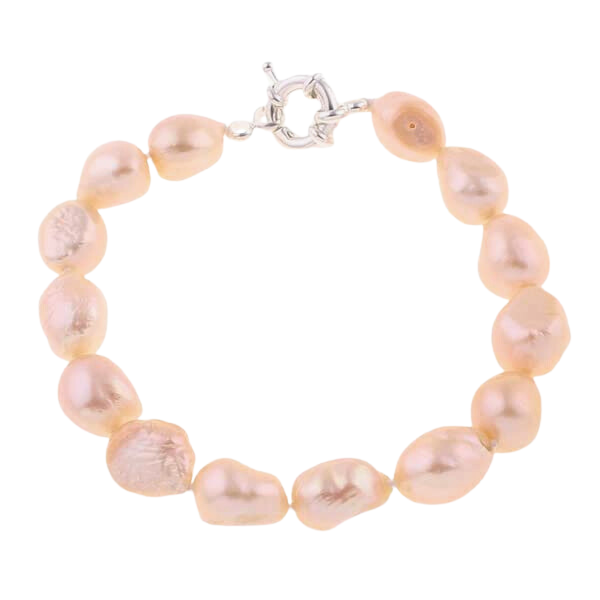 Pink 10-11mm Baroque Pearl Bracelet 